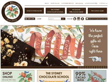 Tablet Screenshot of cocochocolate.com.au